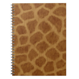 Cuaderno Portátil de espiral de impresión de jirafa