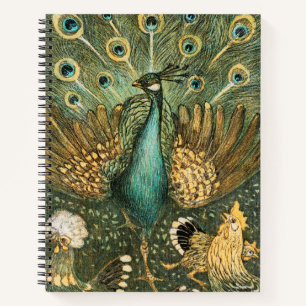 Cuaderno Portátil de espiral de impresión ilustrado de Peac
