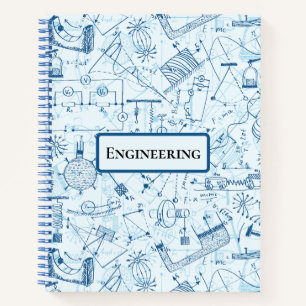 Cuaderno Portátil de espiral de ingeniería
