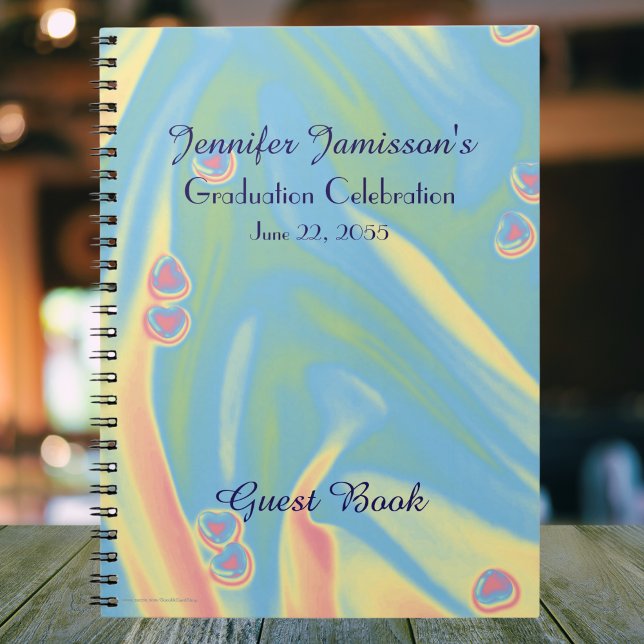 Cuaderno Portátil de espiral de libro de invitado de gradua (Subido por el creador)