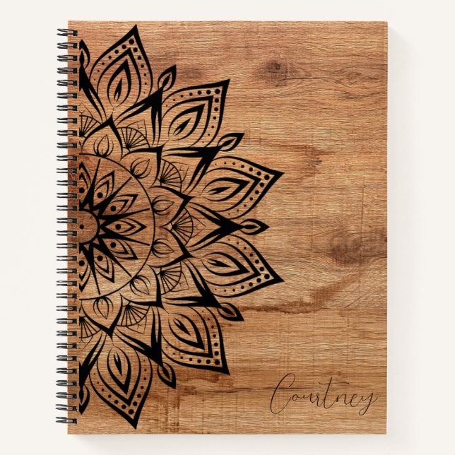 Cuaderno Portátil de espiral de manala personalizada de gra (Anverso)