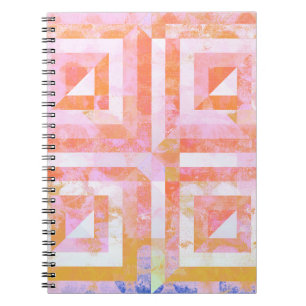 Cuaderno Portátil de espiral de medios mixtos de aplastamie