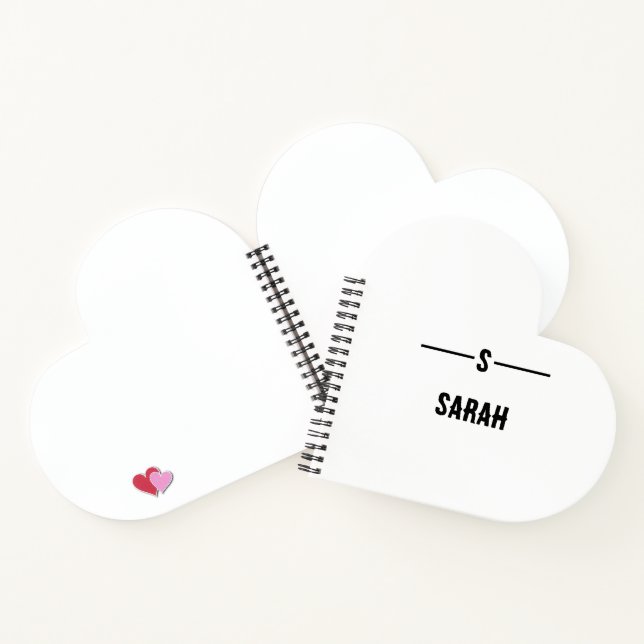 Cuaderno Portátil de espiral de nombres personalizados - se (Interior)