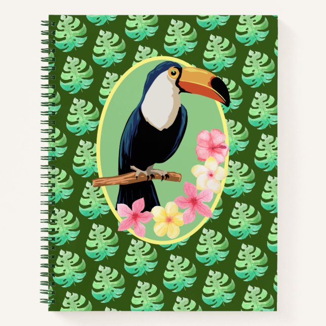 Cuaderno Portátil de espiral de paraíso tropical (Anverso)