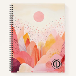 Cuaderno Portátil de espiral de Pastel Boho - Personalizado