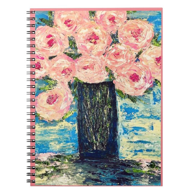 Cuaderno Portátil de espiral de peonies (Frente)