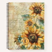 Portátil de espiral de Personalizado de cosecha fl