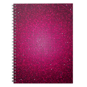 Cuaderno Portátil de espiral de Purpurina rosado Sequin Dis