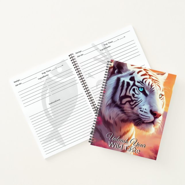 Cuaderno Portátil de espiral de recetas (Interior)