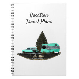 Cuaderno Portátil de espiral de remolque de coches de campi