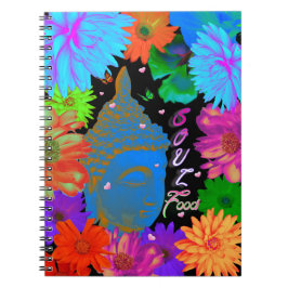Cuaderno Portátil de espiral de Soul Food Buddha Garden
