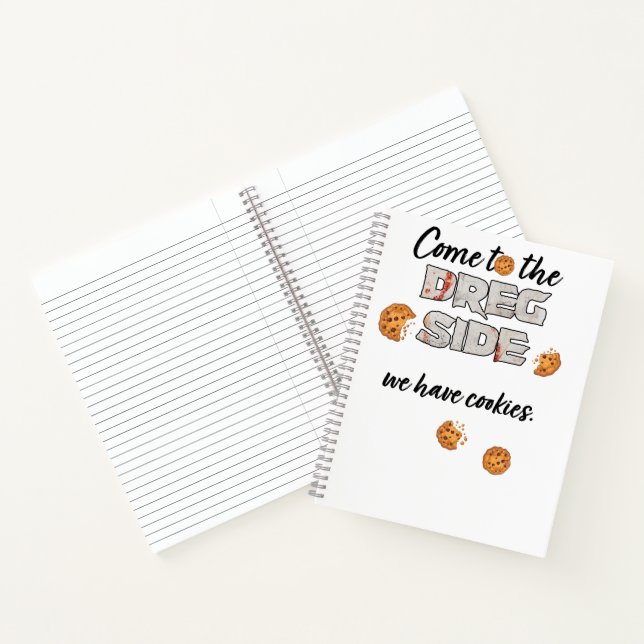 Cuaderno portátil de espiral de sueños de cookies (Interior)