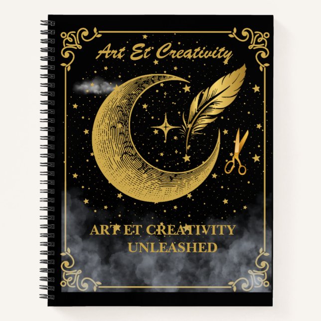 Cuaderno Portátil de espiral de sueños estrellados (Anverso)