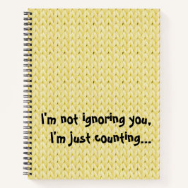 Cuaderno Portátil de espiral de textura de punto amarillo