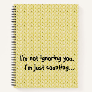 Cuaderno Portátil de espiral de textura de punto amarillo