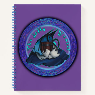 Cuaderno Portátil de espiral de Weasel Lofty (púrpura)