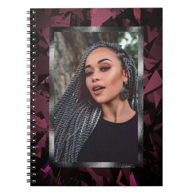 Cuaderno Portátil de espiral fotográfica de marco de bajo c (Frente)