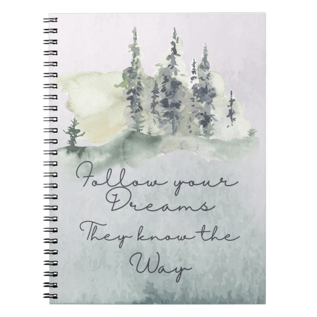 Cuaderno Portátil de espiral Inspirador - Diario (Frente)