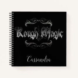 Cuaderno Portátil de espiral mágica ruda personalizada