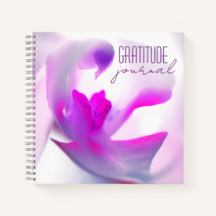 Cuaderno Portátil de espiral Orquídea "Gratitude Journal"