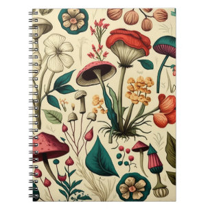 Cuaderno portátil de espiral para hongos de Woodla