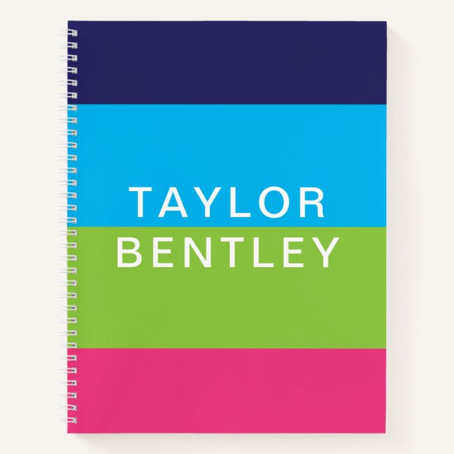 Cuaderno portátil de espiral personalizado con fra (Anverso)