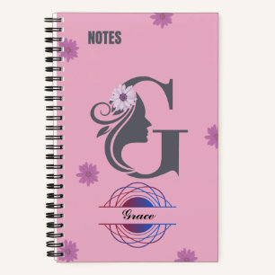 Cuaderno Portátil de espiral personalizado: con nombre de l