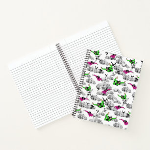 Cuaderno Portátil de espiral Skydivers