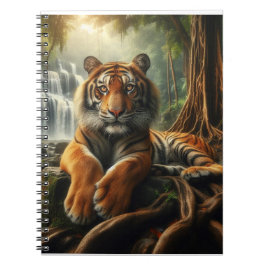 Cuaderno Portátil de espiral tigre suave