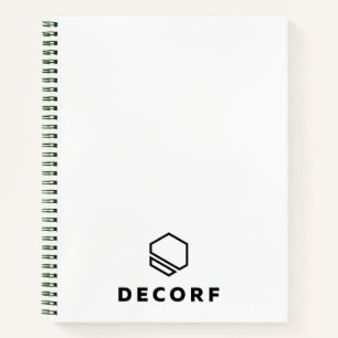Cuaderno Portátil de espiral verde de 8,5" x 11"