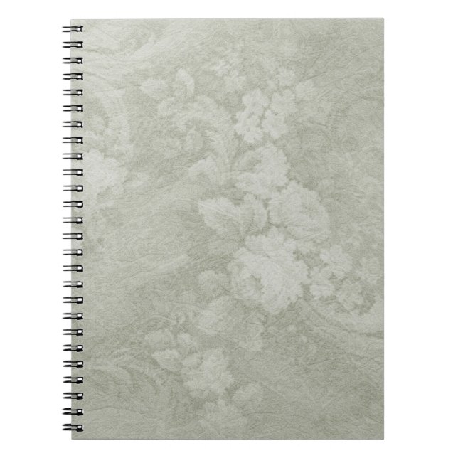Cuaderno Portátil de espiral verde decorativo (Frente)