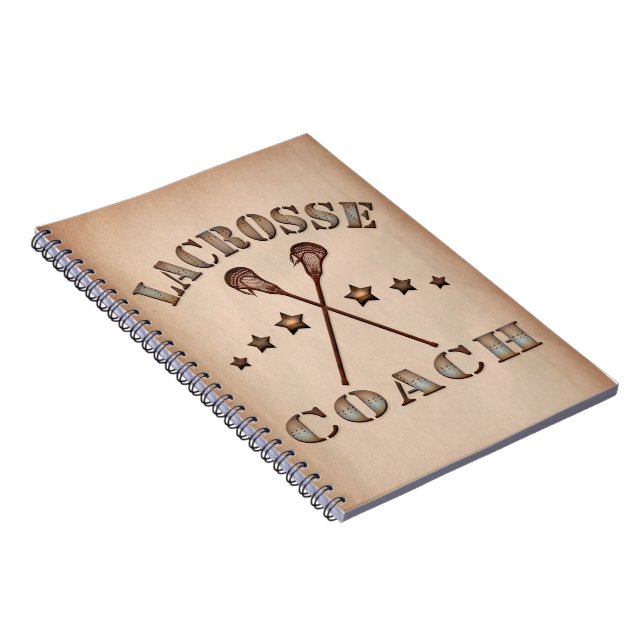 Cuaderno Portátil de estilo Steampunk de Lacrosse Coach (Lado Derecho)
