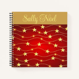 Cuaderno Portátil de estrellas brillantes personalizado