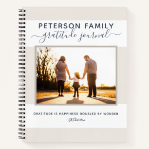 Cuaderno Portátil de familia personalizada de Gratitude Jou