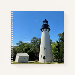 Cuaderno Portátil de faro de la isla de Amelia