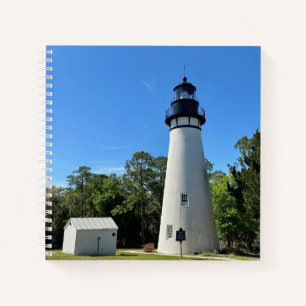 Cuaderno Portátil de faro de la isla de Amelia