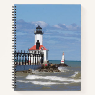Cuaderno Portátil de faros de Michigan City