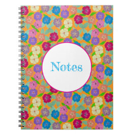 Cuaderno Portátil de flores de geranio