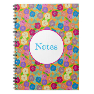 Cuaderno Portátil de flores de geranio
