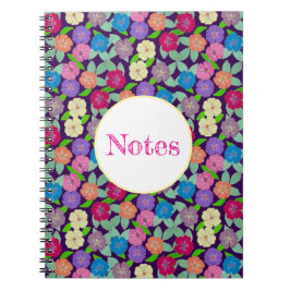 Cuaderno Portátil de flores de geranio