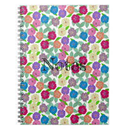 Cuaderno Portátil de flores de geranio