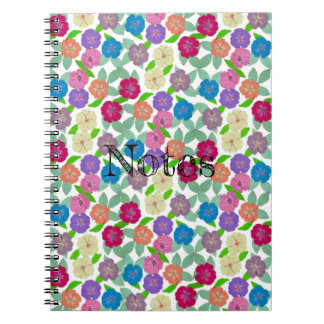 Cuaderno Portátil de flores de geranio