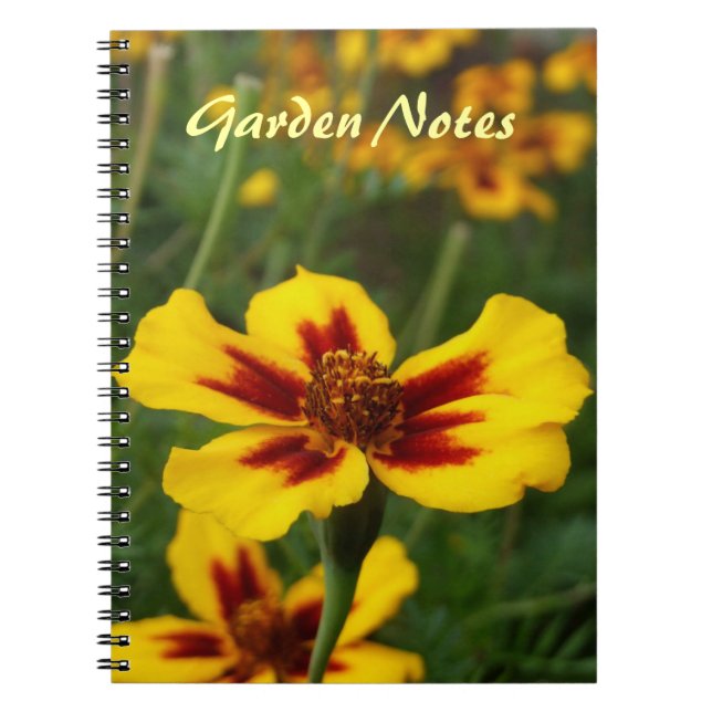 Cuaderno Portátil de flores de jardín (Frente)