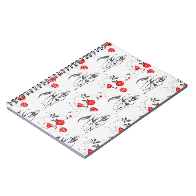 Cuaderno Portátil de foto de caballo barroco (Lado Izquierdo)