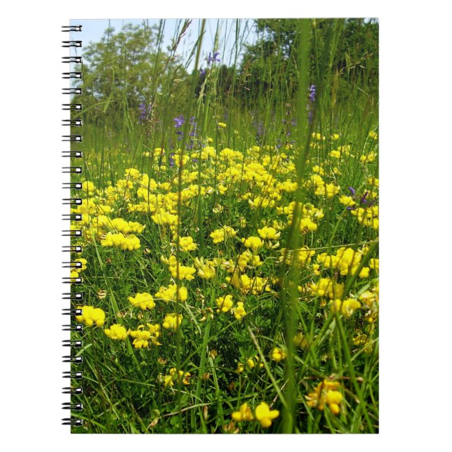 Cuaderno Portátil de foto de espiral de trébol de pie de pá (Frente)