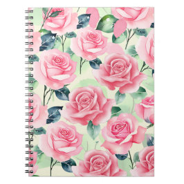 Cuaderno Portátil de foto de espiral rosa rosa rosa