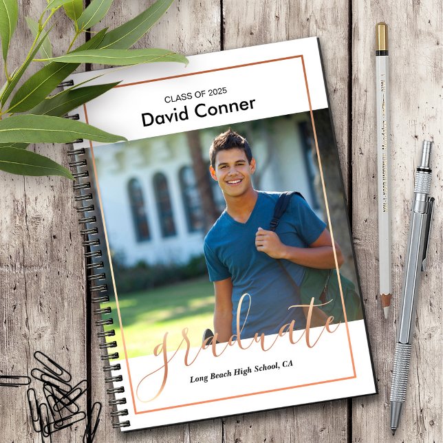 Cuaderno Portátil de foto de graduación | Clase de 2025 (Subido por el creador)