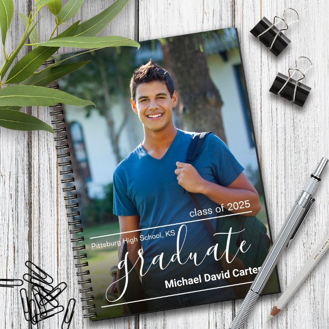 Cuaderno Portátil de foto de graduación | Clase de 2025 (Subido por el creador)