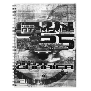 Cuaderno Portátil de foto de perfil espiral para portaavion