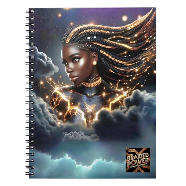 Cuaderno Portátil de foto en espiral de energía trenzada (Frente)